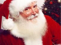 Santa Claus portrayed by children's television producer Jonathan Meath.