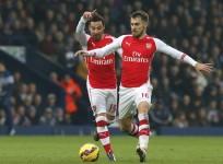 Aaron Ramsey Santi Cazorla Arsenal