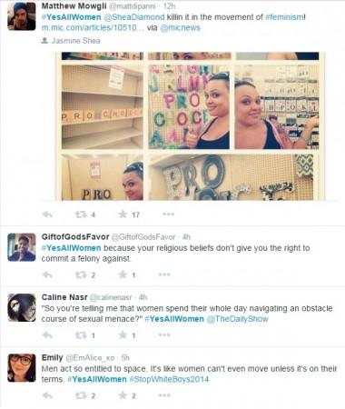 Yes All Women campaign on Twitter Yes All Women