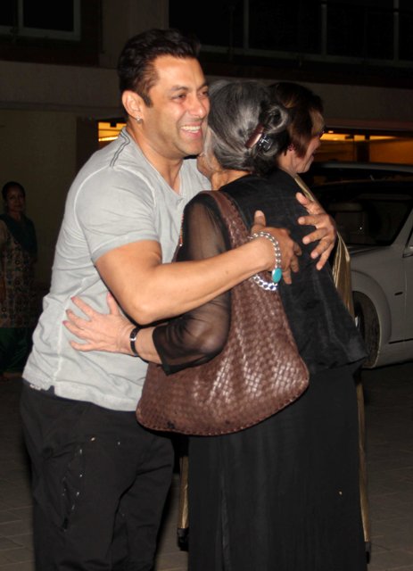 Salman Khan and his mother Salma Khan