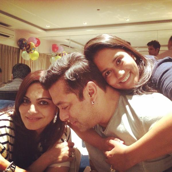 Alvira Khan, Salman Khan and Arpita Khan