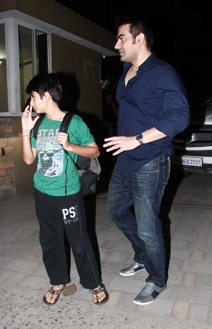 Arbaaz Khan and his son Arhaan Khan