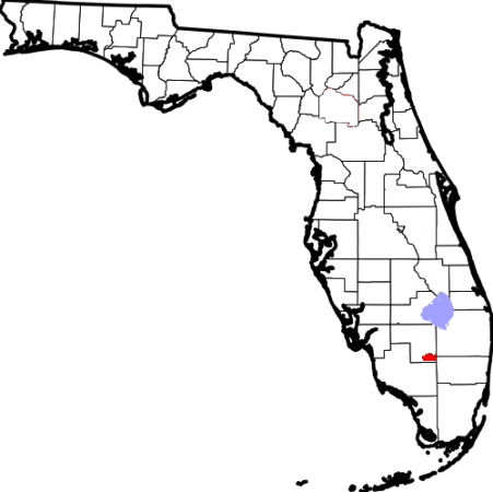 Location of Big Cypress Indian Reservation Location of Big Cypress Indian Reservation