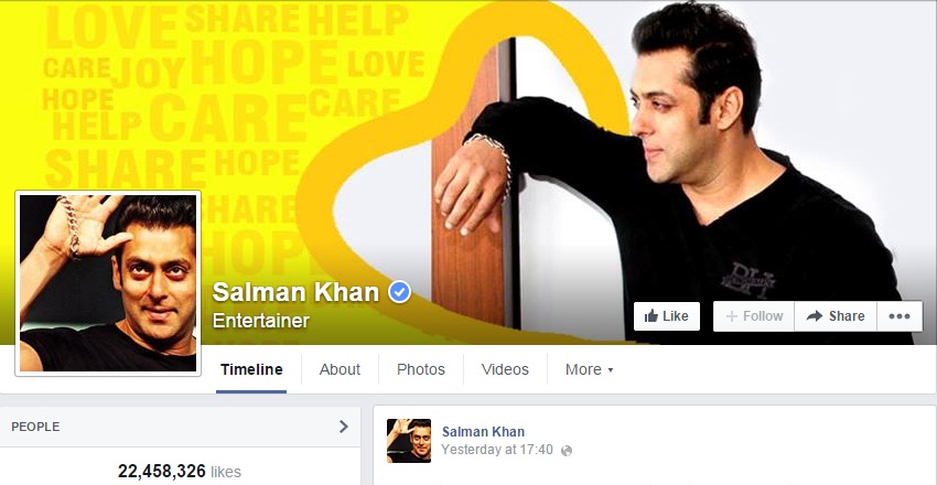 Salman Khan Facebook