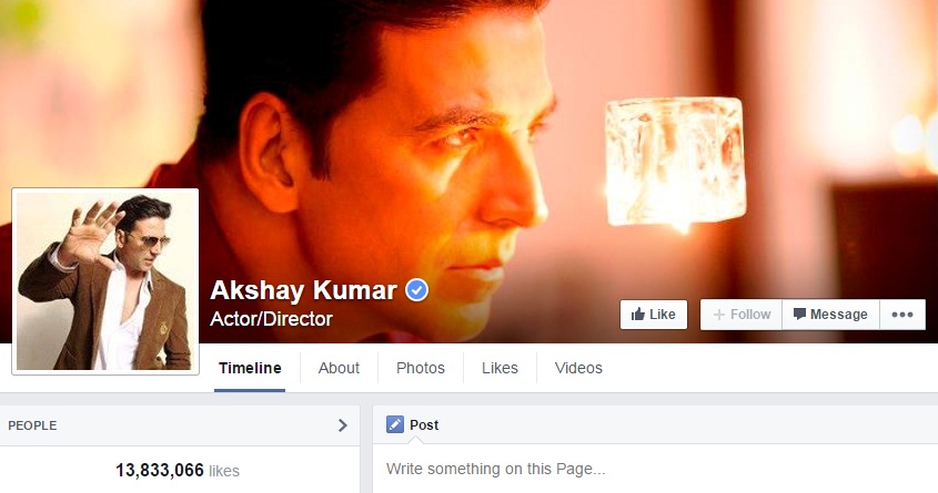Akshay Kumar Facebook