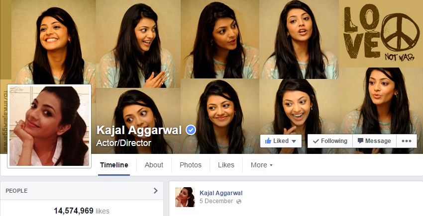 Kajal Aggarwal Facebook