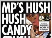 The Sun published images of a British MP playing Candy Crush Saga for over two and half hours during an important meeting.