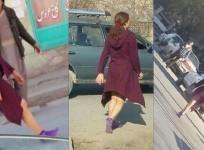 The pictures of the girl walking in skirt baring her leg has gone viral in Afghanistan.