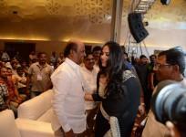 Anushka Shetty greeting Rajinijkanth during