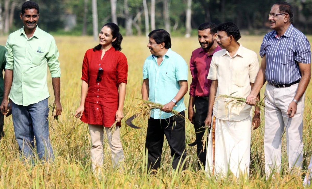 Manju Warrier and Sreenivasan