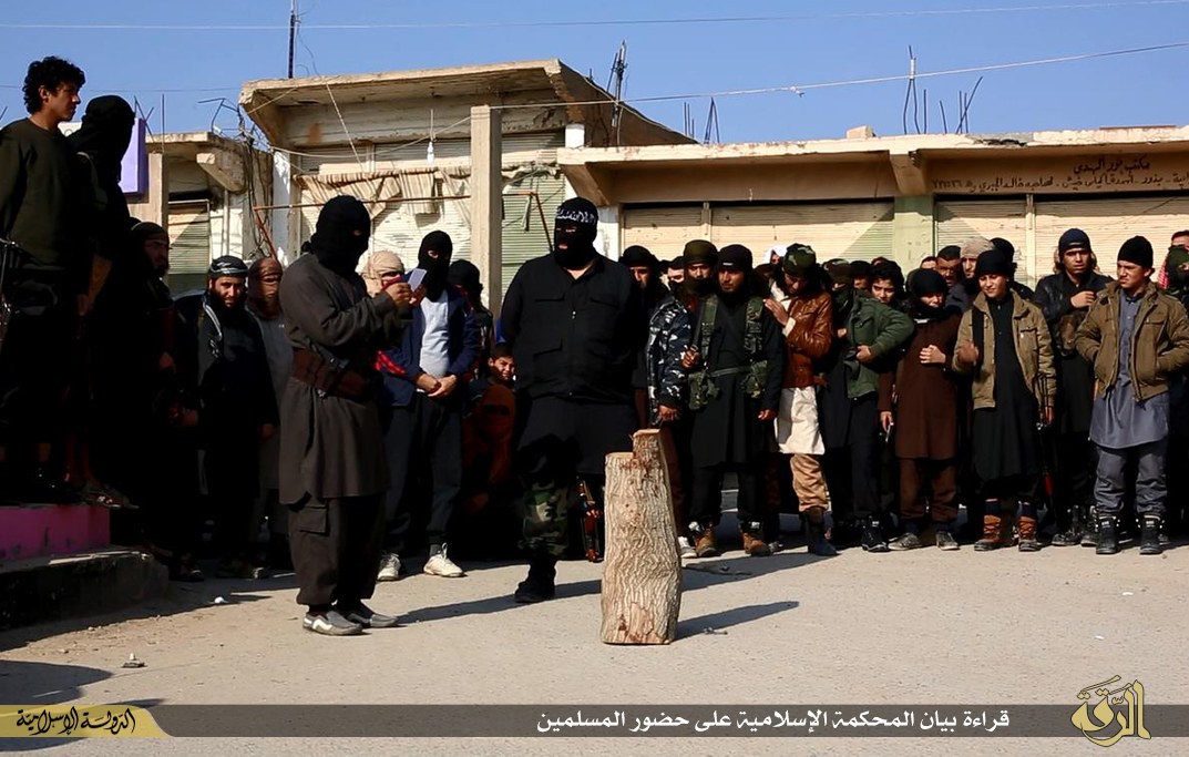 Many young ISIS recruits from its 'cub' camps armed with AK 47 were also present at the beheading.