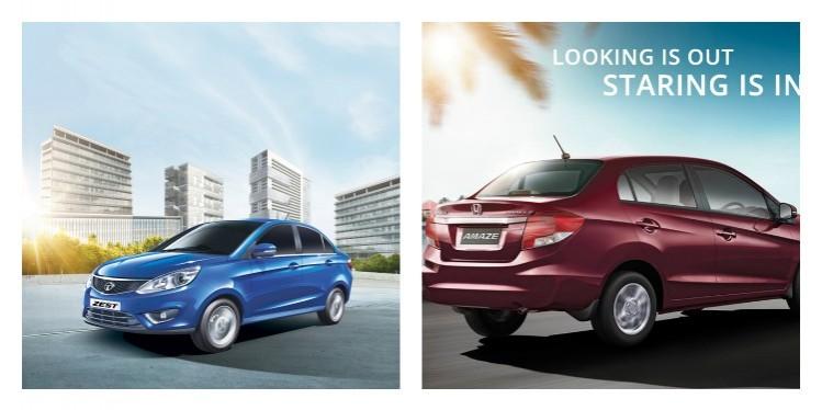 Zest Outsells Honda Amaze for Second Straight Month Tata Zest Vs Honda Amaze