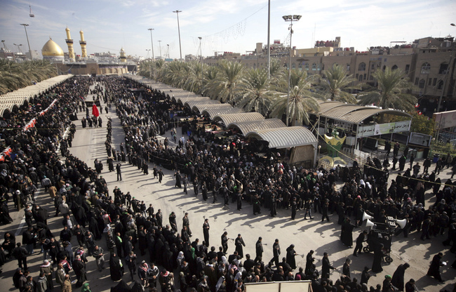 Iraq security forces during the Ashura rituals.
