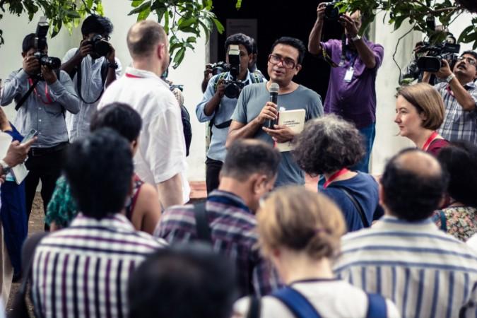 Kochi-Muziris Biennale 2014 curator Jitesh Kallat speaks to the media Kochi-Muziris Biennale 2014 curator Jitesh Kallat speaks to the media