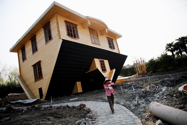 Upside down house