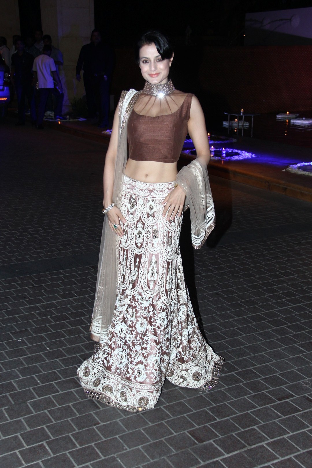 Amisha Patel Stars Shine at Designer Manish Malhotra's niece Sangeet Ceremony