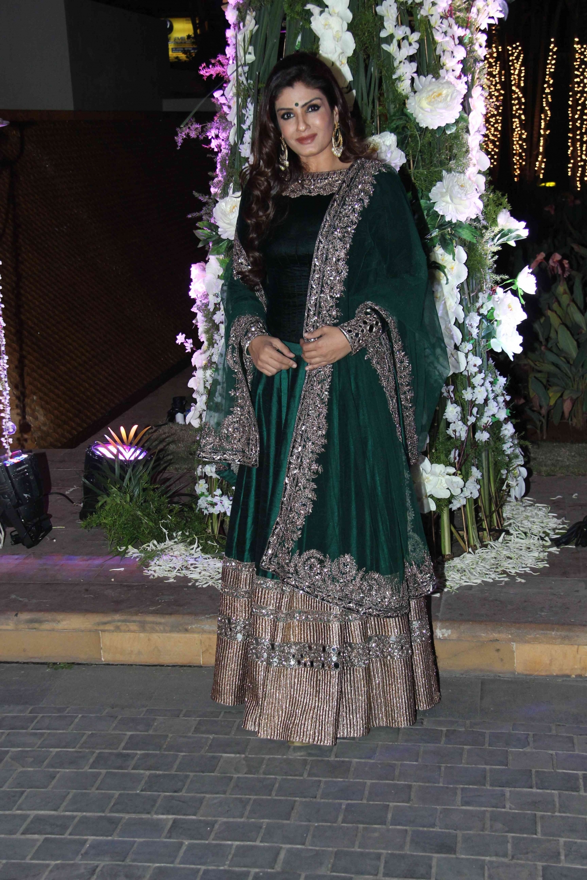Raveena Tandon Stars Shine at Designer Manish Malhotra's niece Sangeet Ceremony
