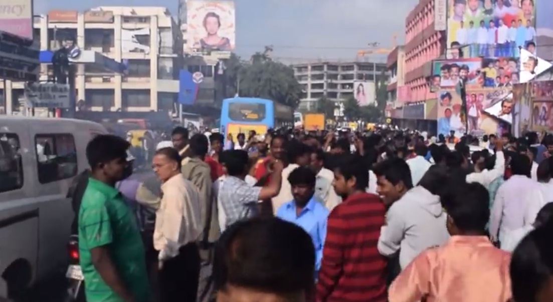 Rajinikanth Mania at its Peaks in Theatres Screening 'Lingaa' Rajinikanth Mania at its Peaks in Theatres Screening 'Lingaa'