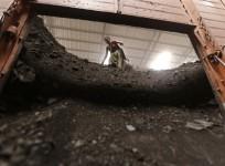 Coal being unloaded