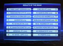 Champions League round of sixteen draw