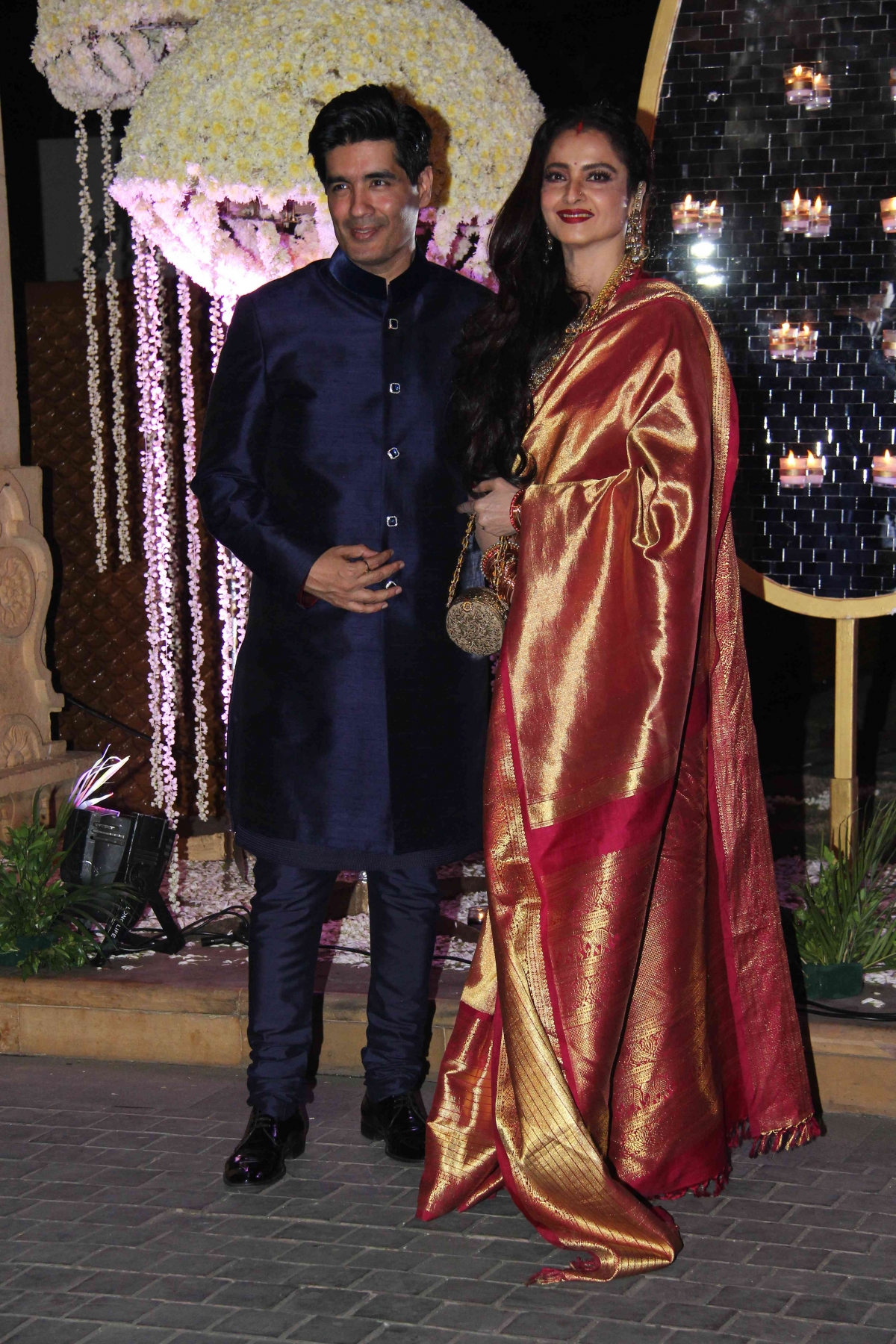 Manish Malhotra and Rekha