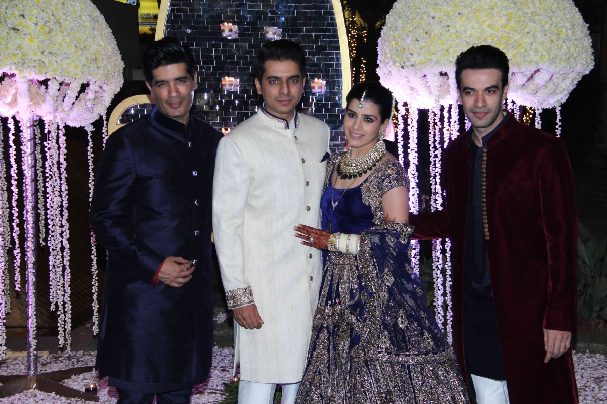 Manish Malhotra, Tejas Talwalkar, Riddhi Malhotra and Punit Malhotra