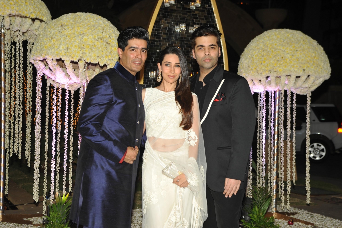 Manish Malhotra, Karishma Kapoor, Karan Johar