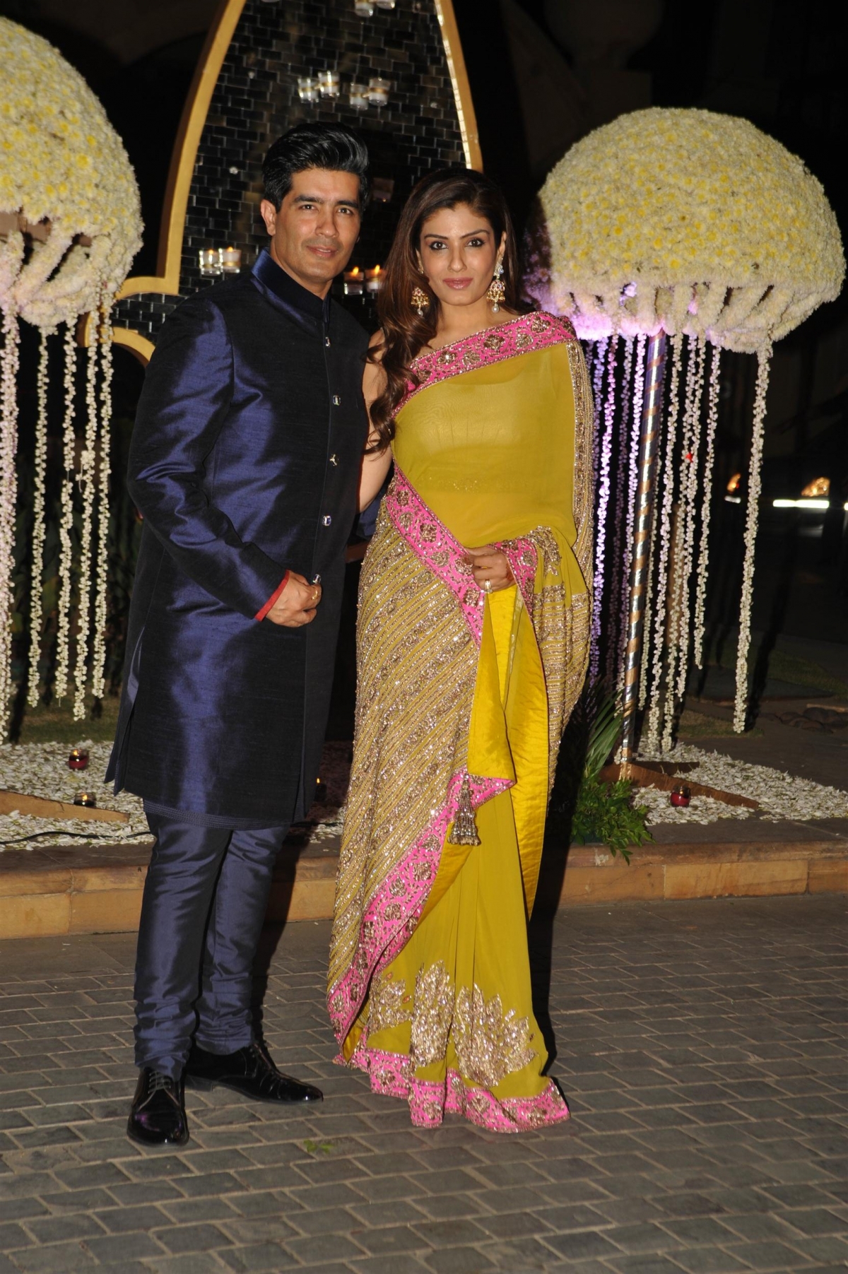 Manish Malhotra and Raveena Tandon