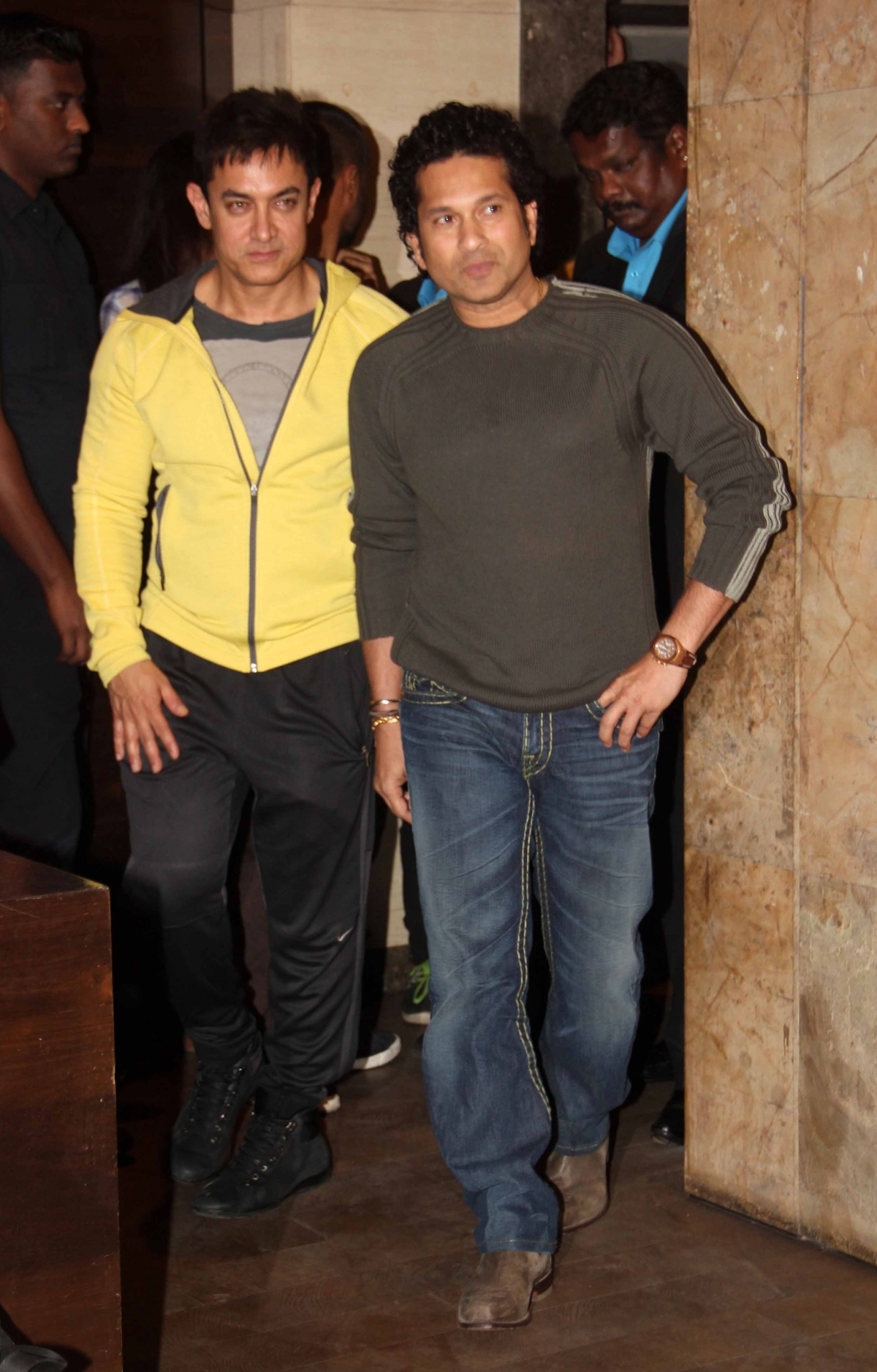 Aamir Khan and Sachin Tendulkar
