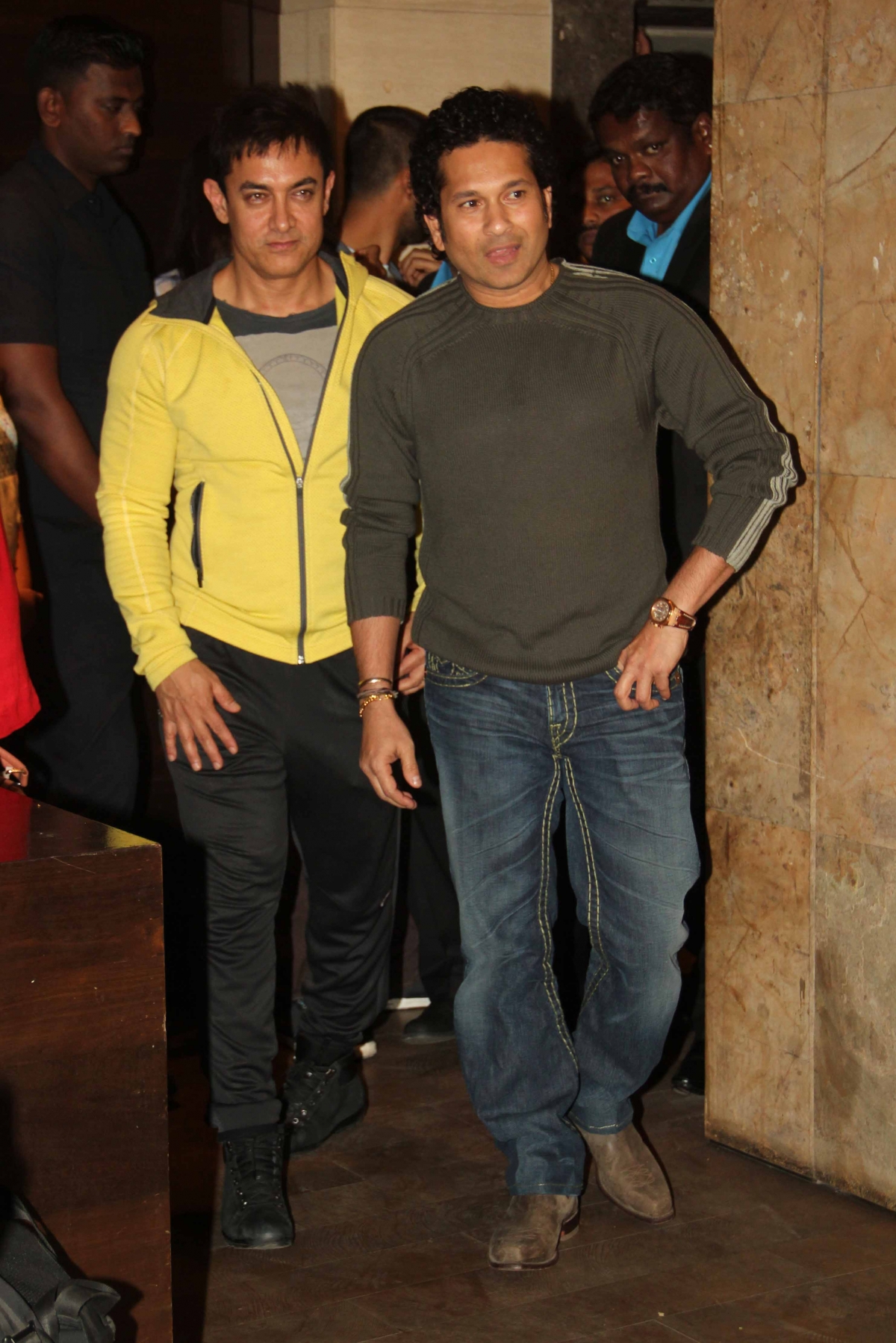 Aamir Khan and Sachin Tendulkar