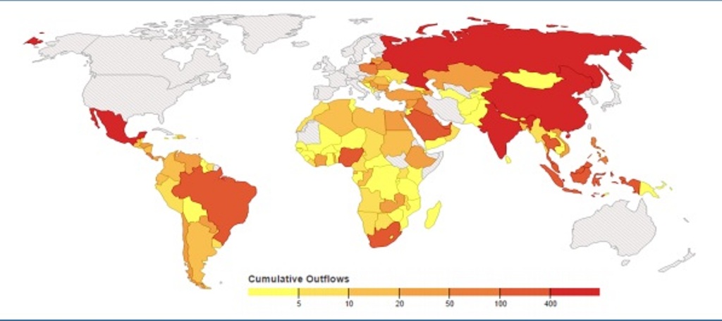 third world countries map