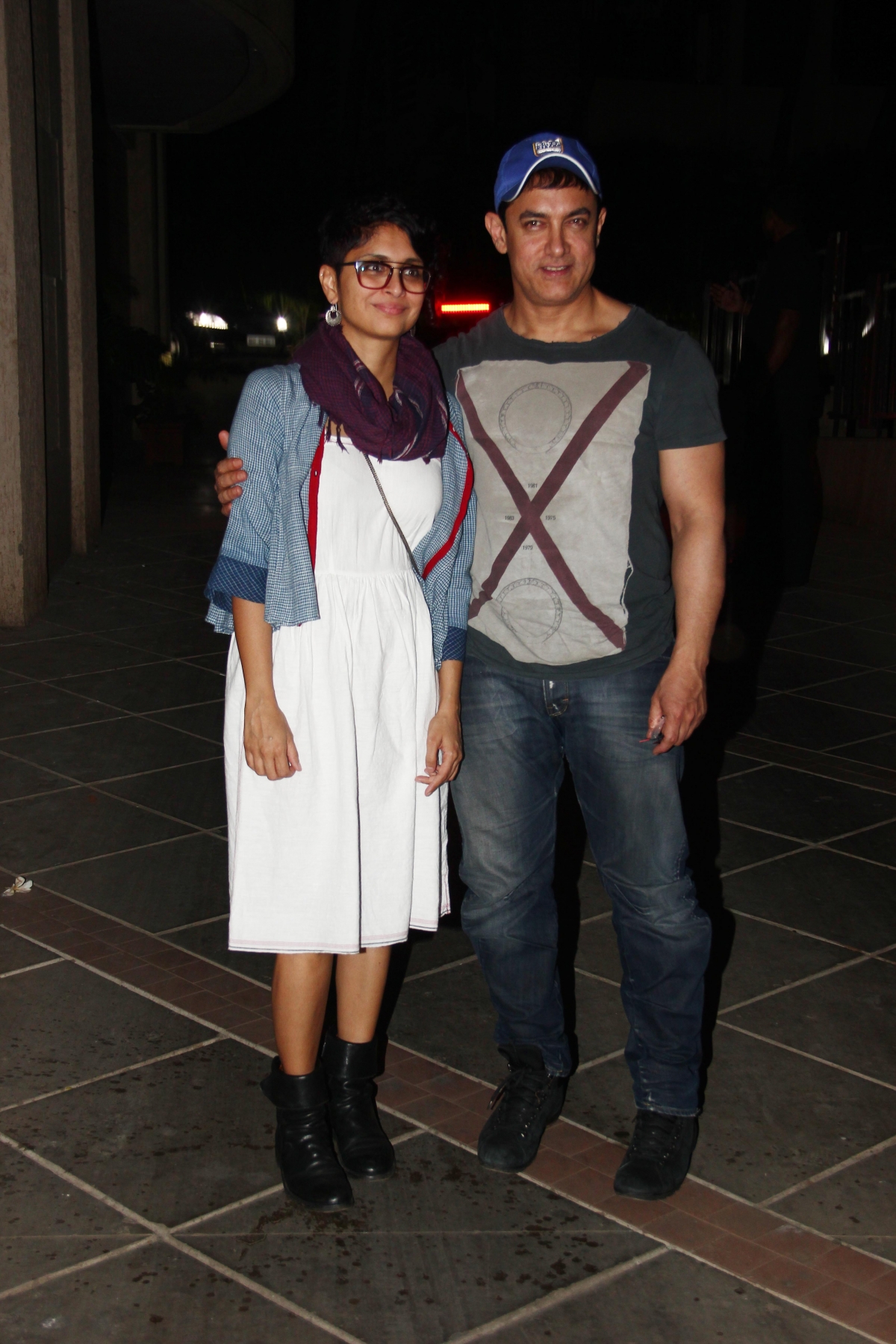 Aamir Khan with wife Kiran Rao PK Success Party