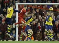 Martin Skrtel Liverpool Calum Chambers Mertesacker Debuchy Monreal Arsenal