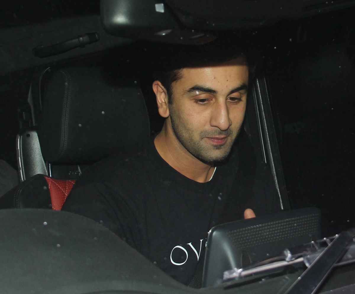 Ranbir Kapoor, Anil Kapoor Spotted at 'PK' star Aamir Khan's Residence