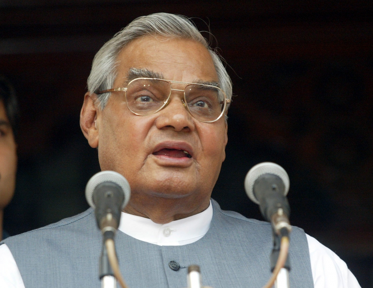 Former Prime Minister of India, Atal Bihari Vajpayee. Atal Bihari vajpayee
