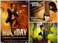 Holiday, Ek Villain, Hate Story 2 posters