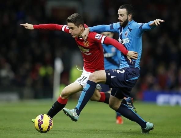 Manchester United midfielder Ander Herrera is set to miss the Boxing Day game against Newcastle Ander Herrera Manchester United Marc Wilson Stoke City