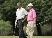 Obama golfing