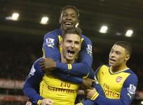 Olivier Giroud Danny Welbeck Alex Oxlade-Chamberlain Arsenal