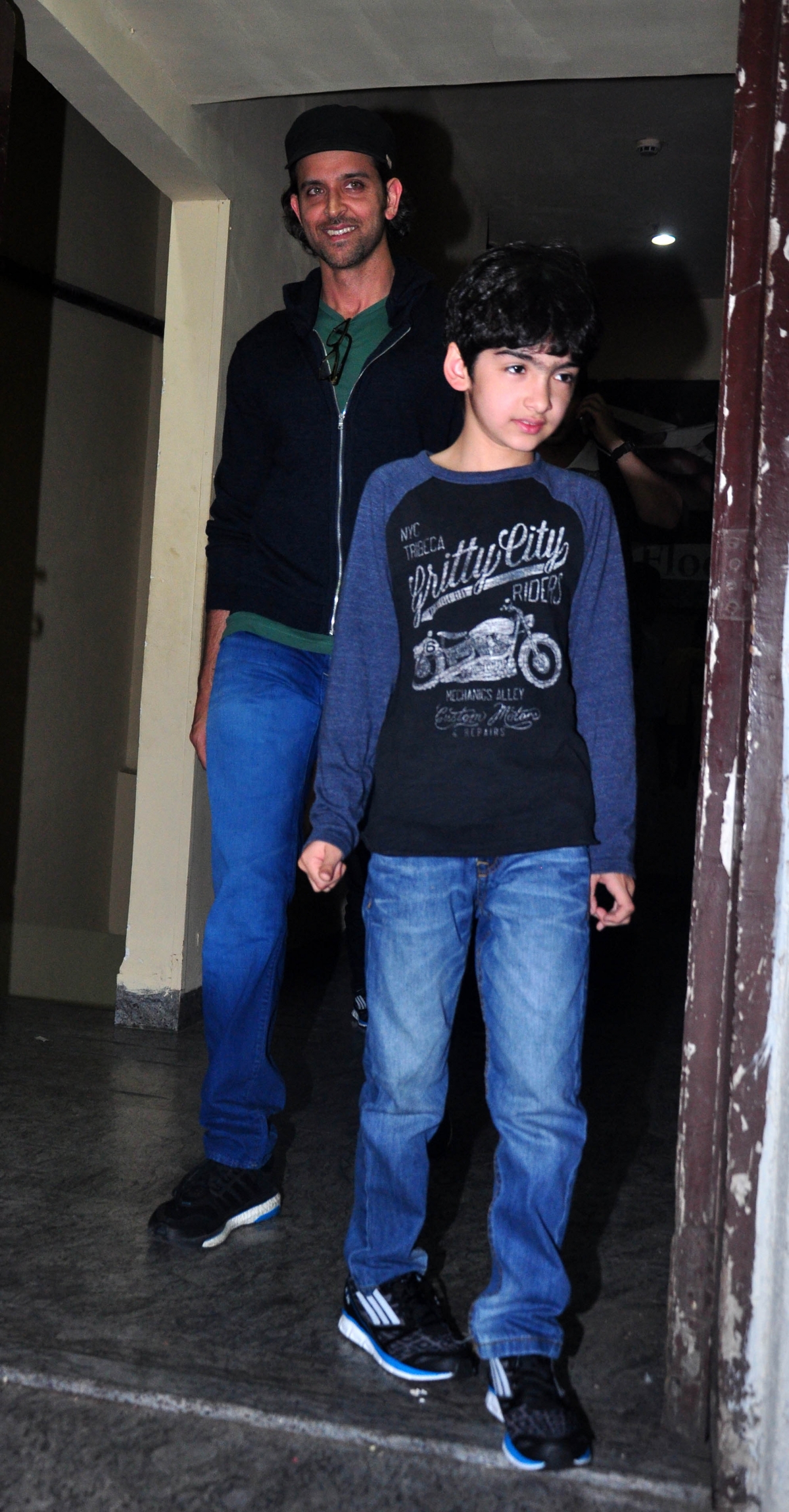 Hrithik Roshan with Ex-wife's Brother Zayed Khan and Kids Spotted At Mumbai PVR
