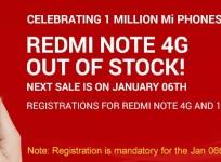Xiaomi Redmi Note 4G Flipkart Flash Sale: 40,000 Units Sold out in 6 Seconds; Redmi 1S Re-release Next Week