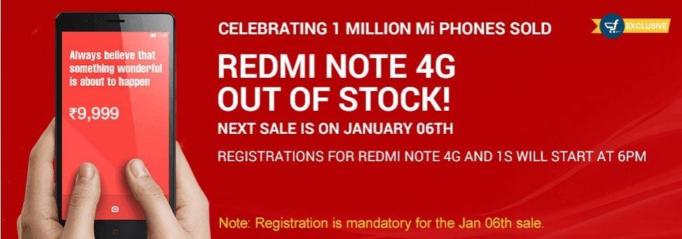 Xiaomi Redmi Note 4G Flipkart Flash Sale: 40,000 Units Sold out in 6 Seconds; Redmi 1S Re-release Next Week on Flipkart Xiaomi Redmi Note 4G Flipkart Flash Sale: 40,000 Units Sold out in 6 Seconds; Redmi 1S Re-release Next Week