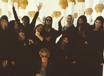 Selena Gomez and friends in Grand Mosque
