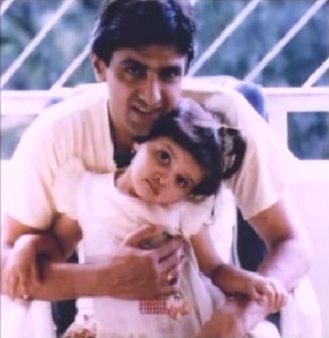 Rare picture of Deepika as a child with father Prakash Padukone Rare pictures of Deepika Padukone