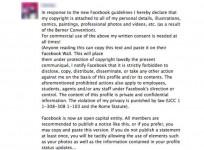 A hoax Facebook 'copyright' declaration which compels members to copy and paste it on their walls, has gone viral again.