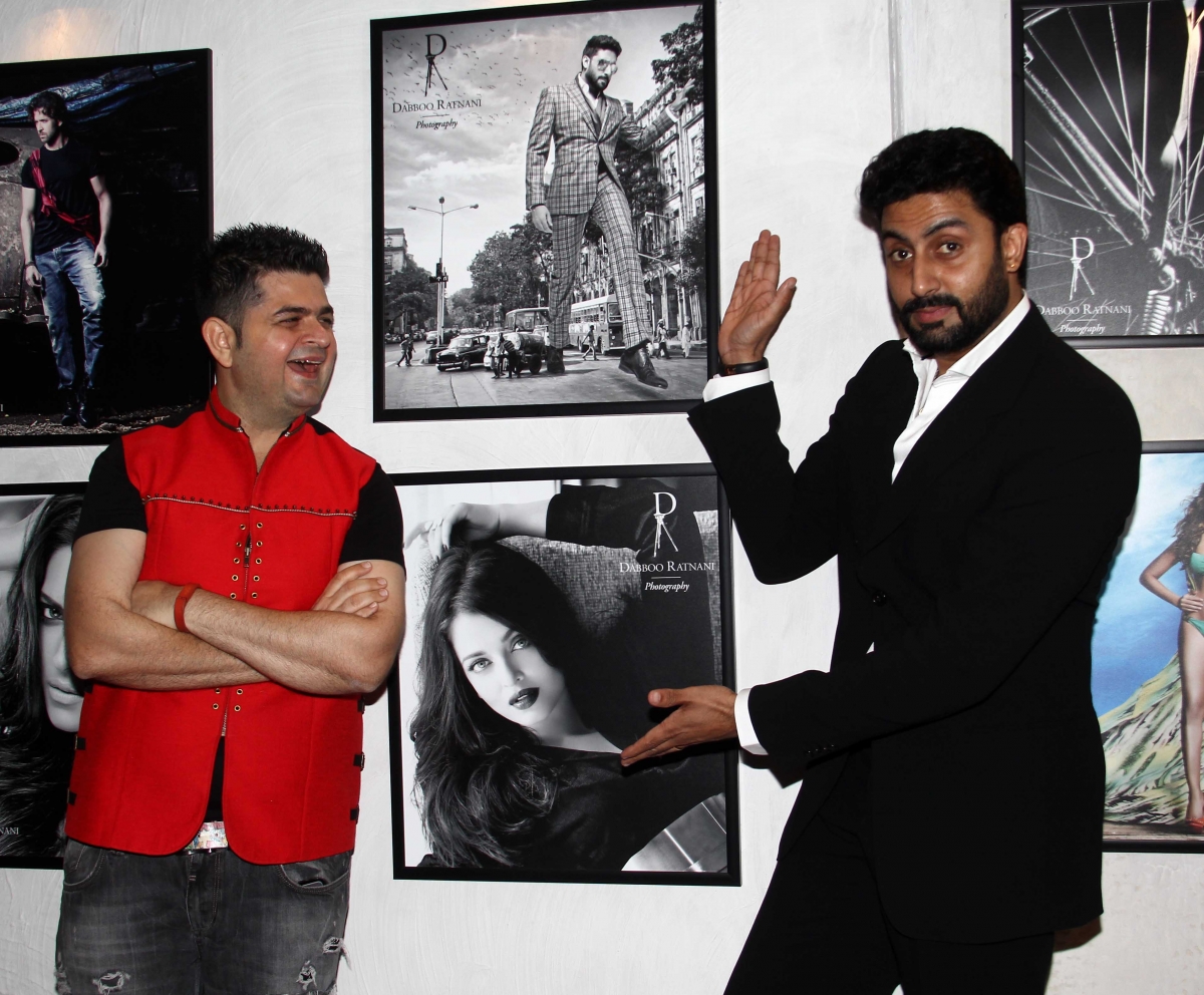 Abhishek Bachchan with Dabboo Ratnani Dabboo Ratnani's 2015 Calender Launch