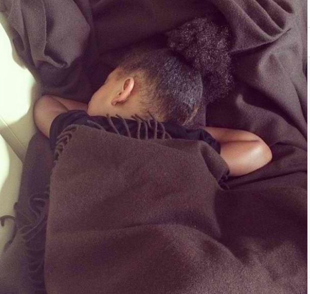 Adorable Blue Ivy taking a nap