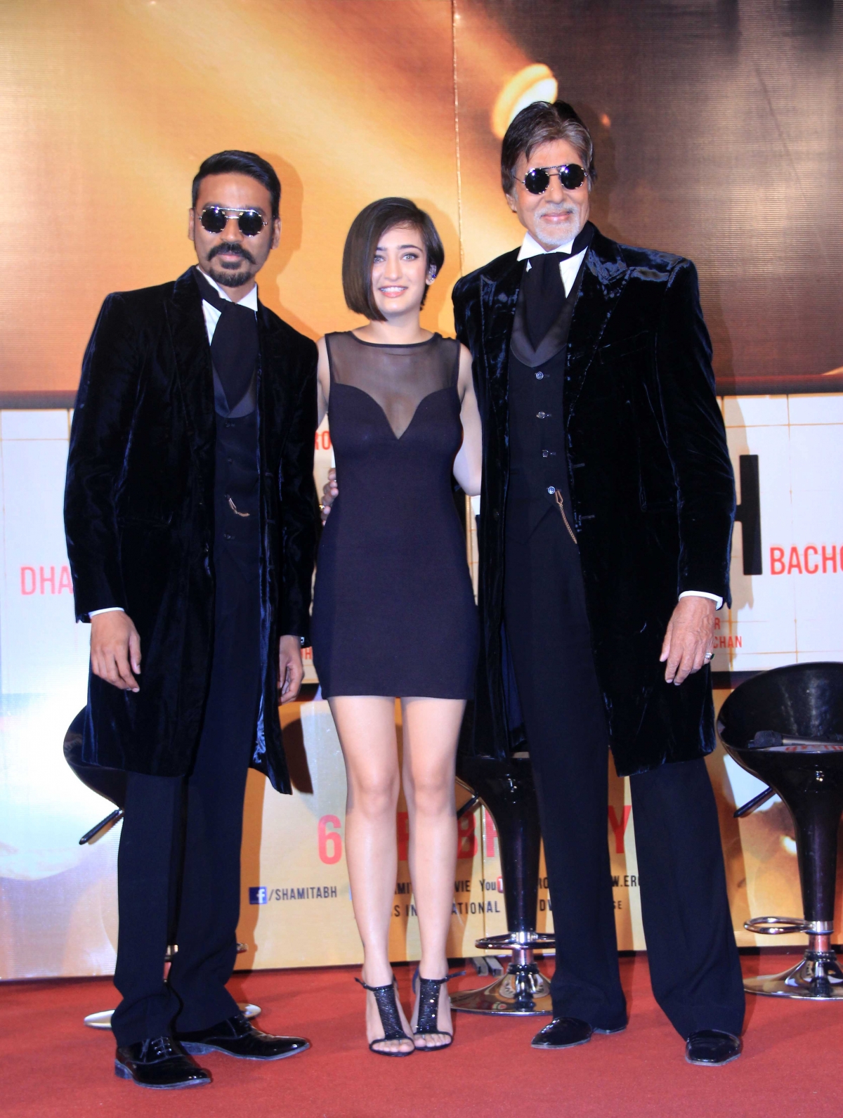 Amitabh Bachchan, Akshara, Dhanush Stuns at 'Shamitabh' Trailer Launch Event