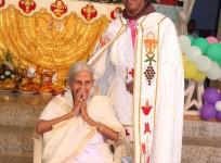 Priest jose Palimattom from Kerala with his mother