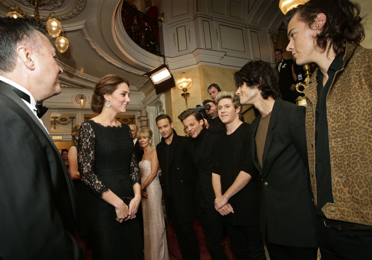 Kate Middleton with One Direction